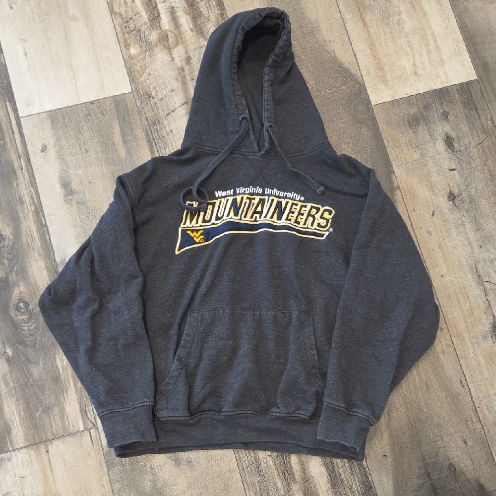 West Virginia University Mountaineers Gray Hoodie Medium